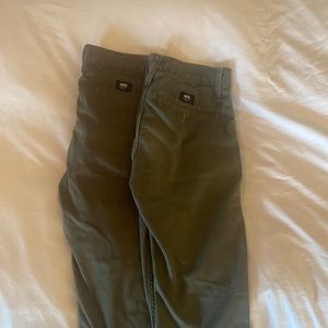 Mens Vans olive green chinos. No tears or stains